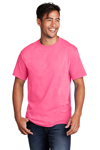 Adult Core Cotton Tee - Neon Pink (Blank) – Grit and Glitter Sports